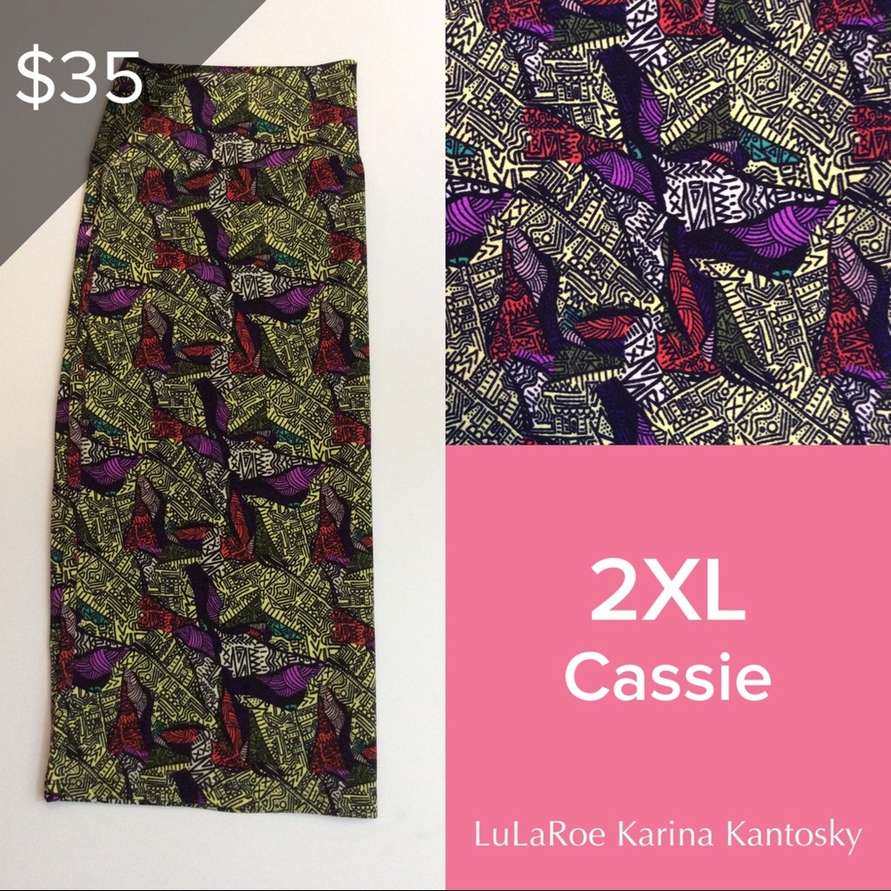 LuLaRoe 2XL Cassie skirt